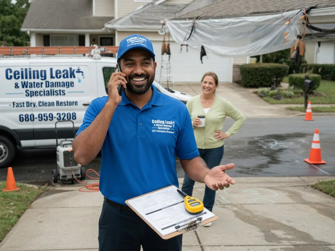 Ceiling Leak Cleanup Fountaintown, IN FAQs